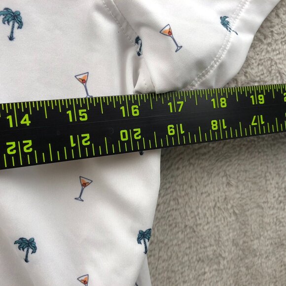 Straight Down Performance Polo Shirt Mend Large Short Sleeve Casual Whilte - Picture 5 of 10